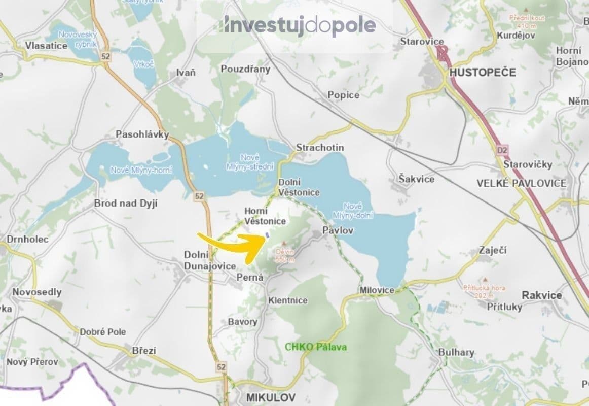 plot for sale, 24,706 m², Horní Věstonice, Jihomoravský Region plot for sale, 24,706 m², Horní Věstonice, Jihomoravský Region
