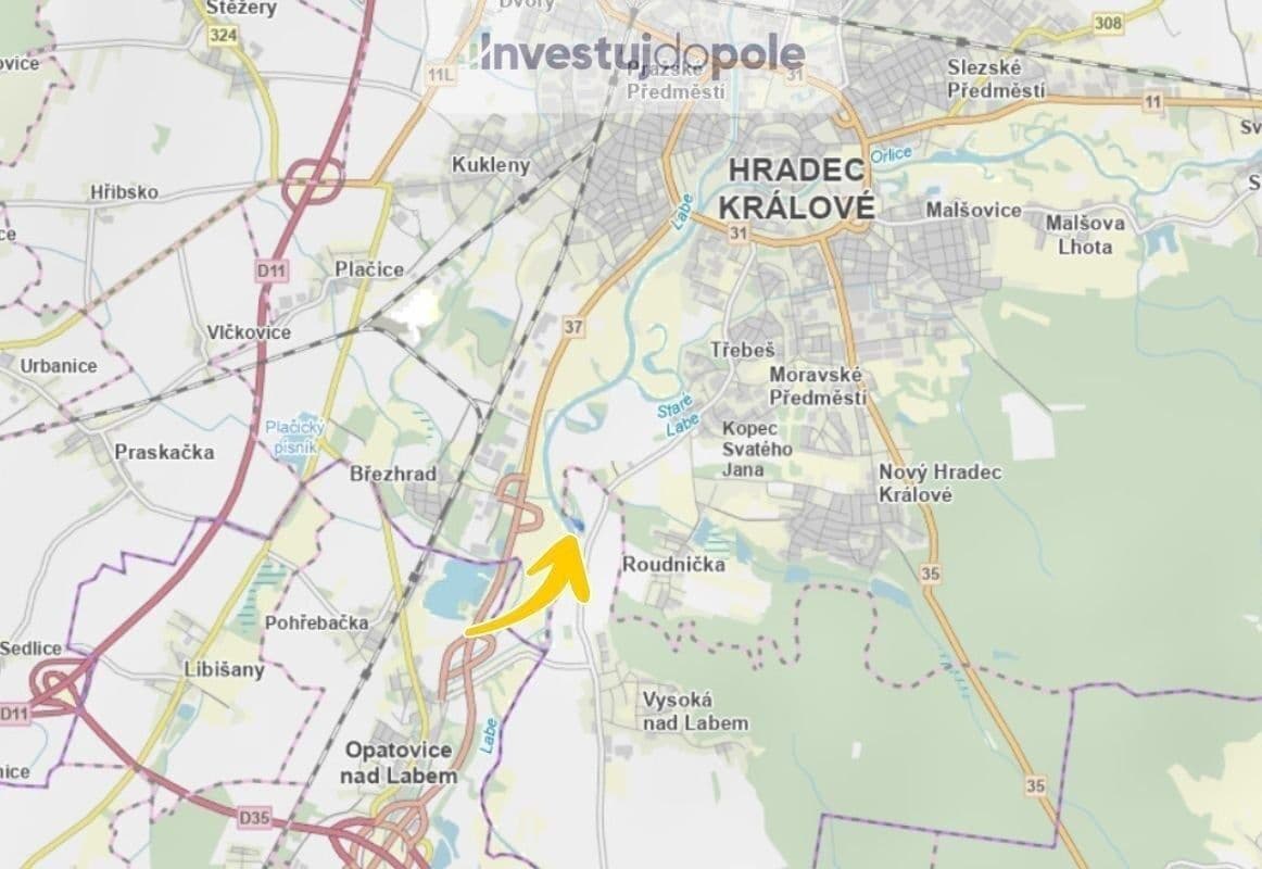 plot for sale, 3,473 m², Hradec Králové, Královéhradecký Region plot for sale, 3,473 m², Hradec Králové, Královéhradecký Region