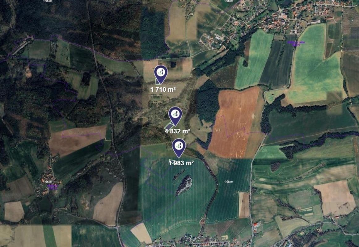 plot for sale, 4,263 m², Lešany, Středočeský Region plot for sale, 4,263 m², Lešany, Středočeský Region