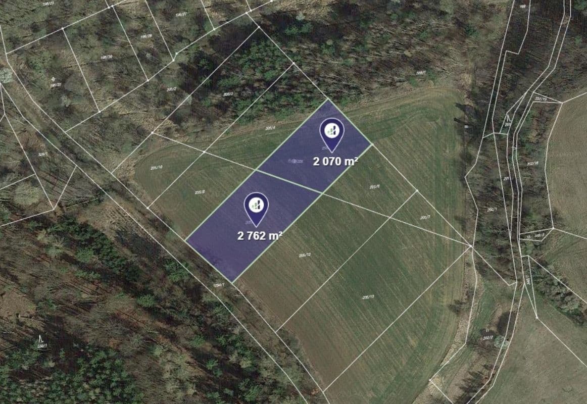 plot for sale, 4,263 m², Lešany, Středočeský Region plot for sale, 4,263 m², Lešany, Středočeský Region