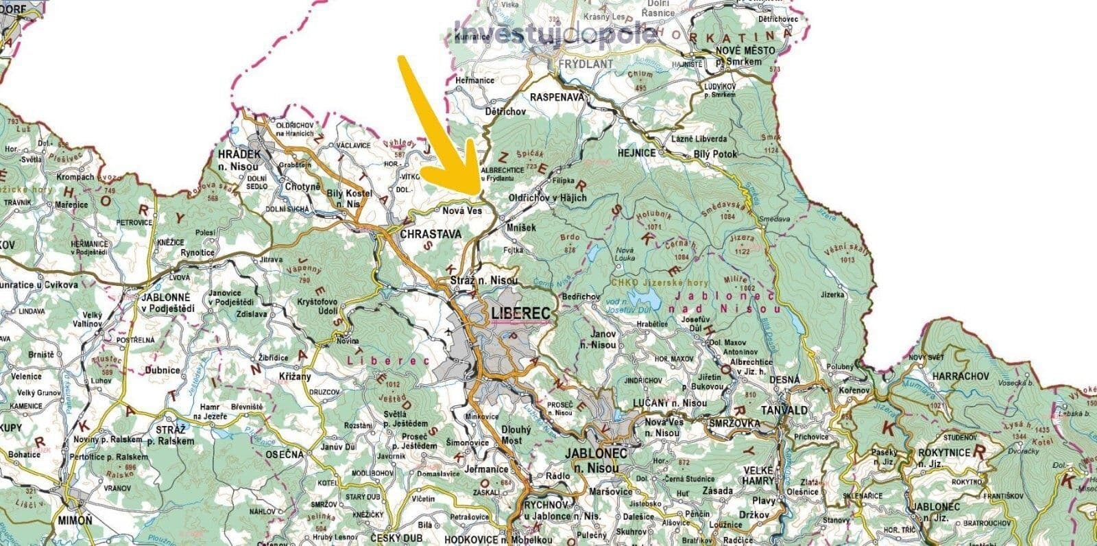 plot for sale, 20,300 m², Mníšek, Liberecký Region plot for sale, 20,300 m², Mníšek, Liberecký Region