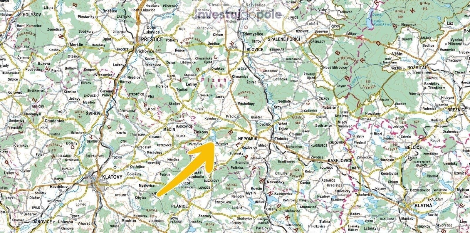 plot for sale, 3,001 m², Neurazy, Plzeňský Region plot for sale, 3,001 m², Neurazy, Plzeňský Region