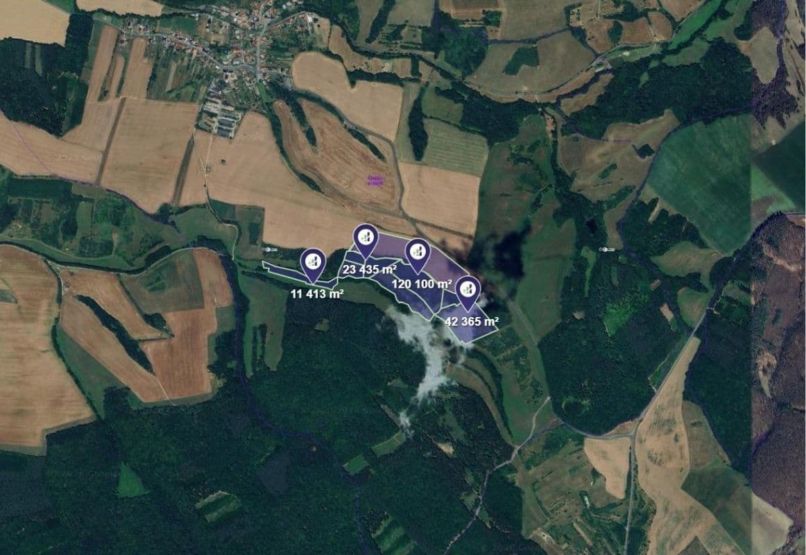 plot for sale, 1,591 m², Částkov, Zlínský Region plot for sale, 1,591 m², Částkov, Zlínský Region