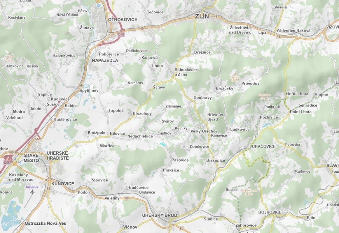 plot for sale, 1,591 m², Částkov, Zlínský Region plot for sale, 1,591 m², Částkov, Zlínský Region