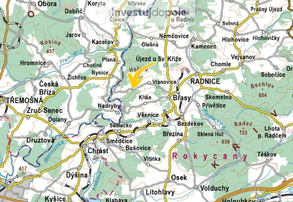 plot for sale, 3,564 m², Břasy, Plzeňský Region plot for sale, 3,564 m², Břasy, Plzeňský Region