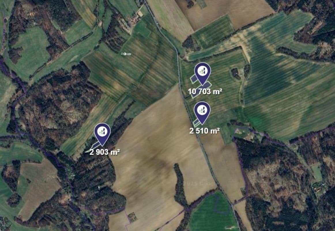 plot for sale, 3,581 m², Ondřejov, Středočeský Region plot for sale, 3,581 m², Ondřejov, Středočeský Region