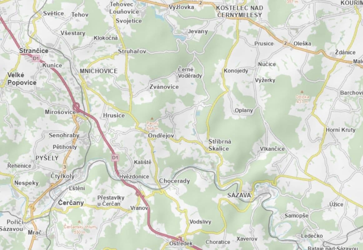plot for sale, 3,581 m², Ondřejov, Středočeský Region plot for sale, 3,581 m², Ondřejov, Středočeský Region
