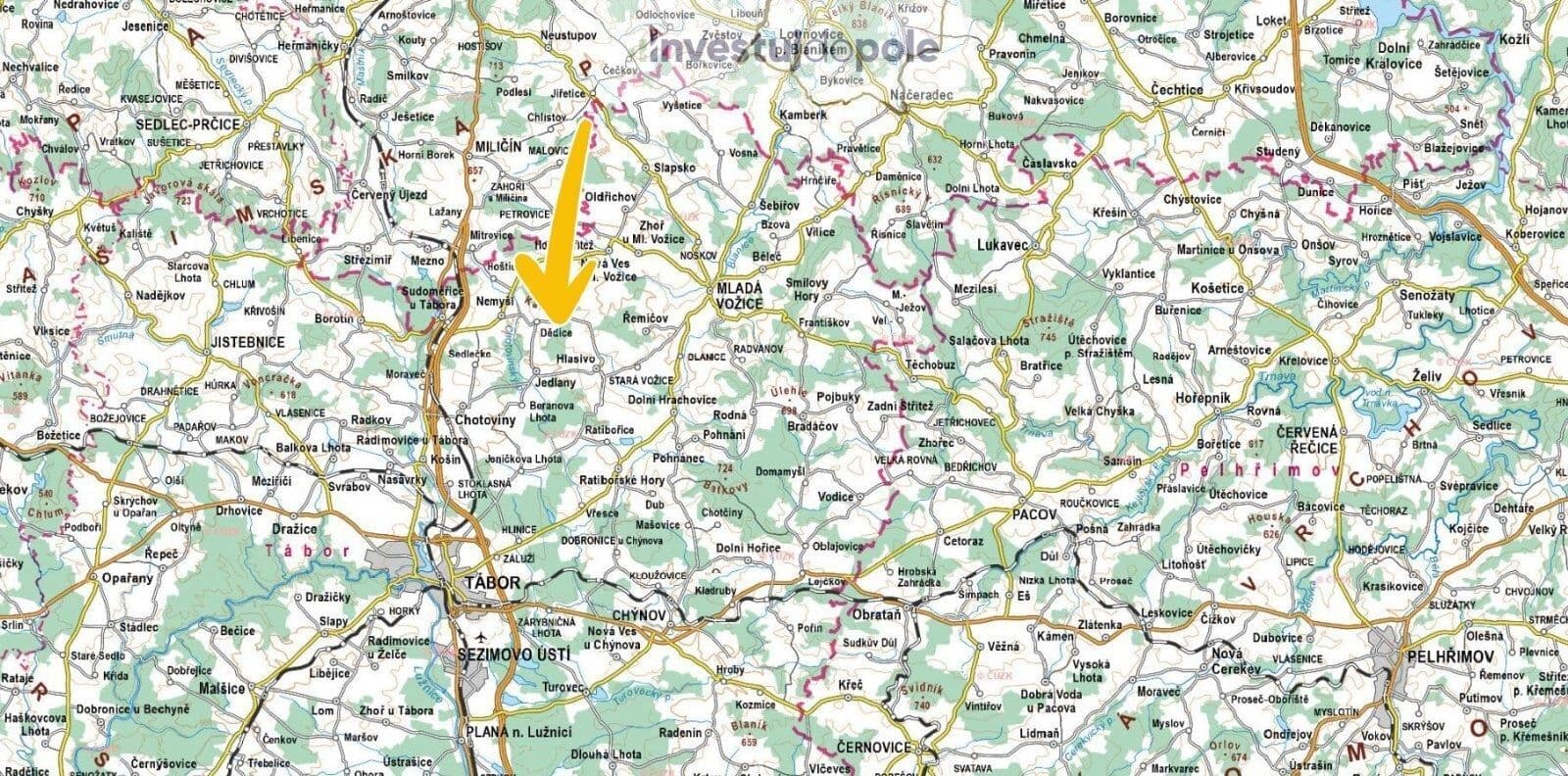 plot for sale, 6,561 m², Hlasivo, Jihočeský Region plot for sale, 6,561 m², Hlasivo, Jihočeský Region