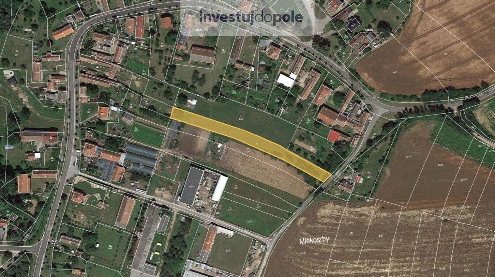 plot for sale, 1,205 m², Mlékosrby, Královéhradecký Region plot for sale, 1,205 m², Mlékosrby, Královéhradecký Region