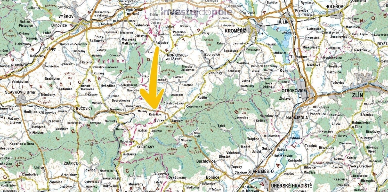 plot for sale, 3,319 m², Kožušice, Jihomoravský Region plot for sale, 3,319 m², Kožušice, Jihomoravský Region