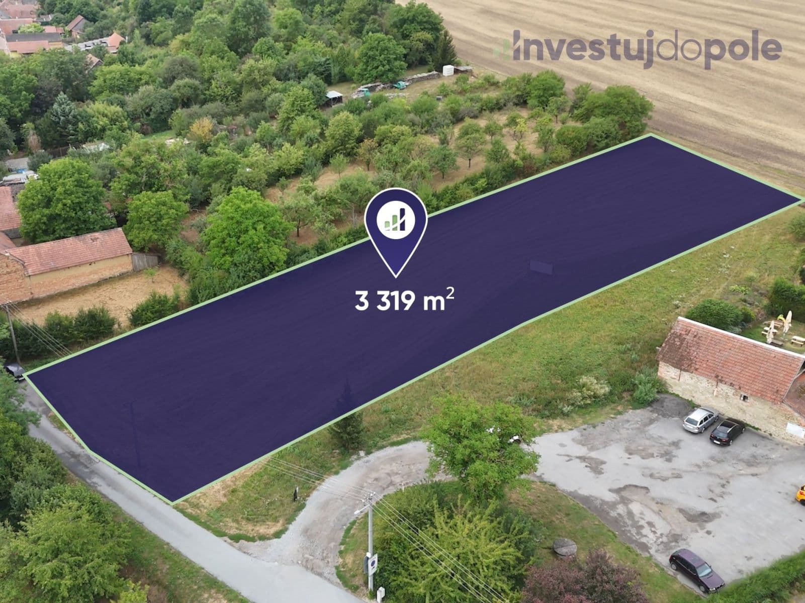 plot for sale, 3,319 m², Kožušice, Jihomoravský Region plot for sale, 3,319 m², Kožušice, Jihomoravský Region