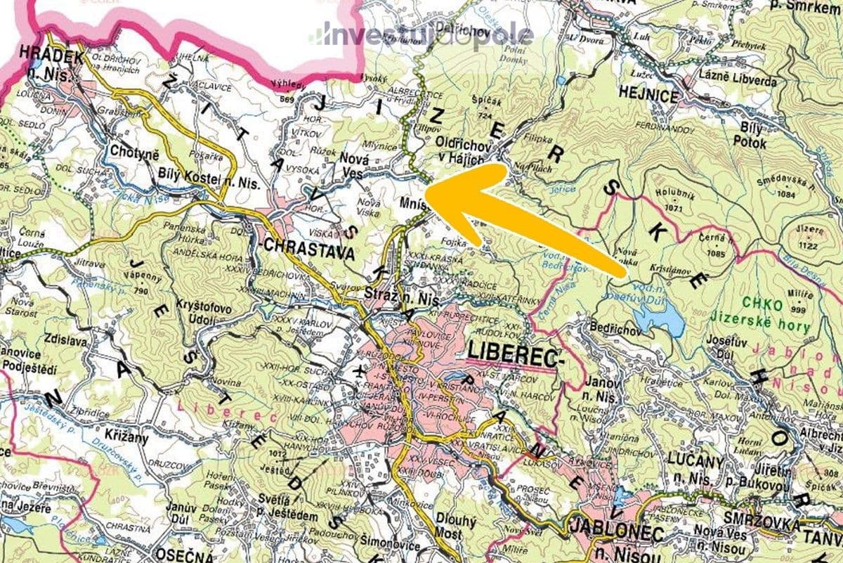 plot for sale, 7,252 m², Liberecká, Mníšek, Liberecký Region plot for sale, 7,252 m², Liberecká, Mníšek, Liberecký Region