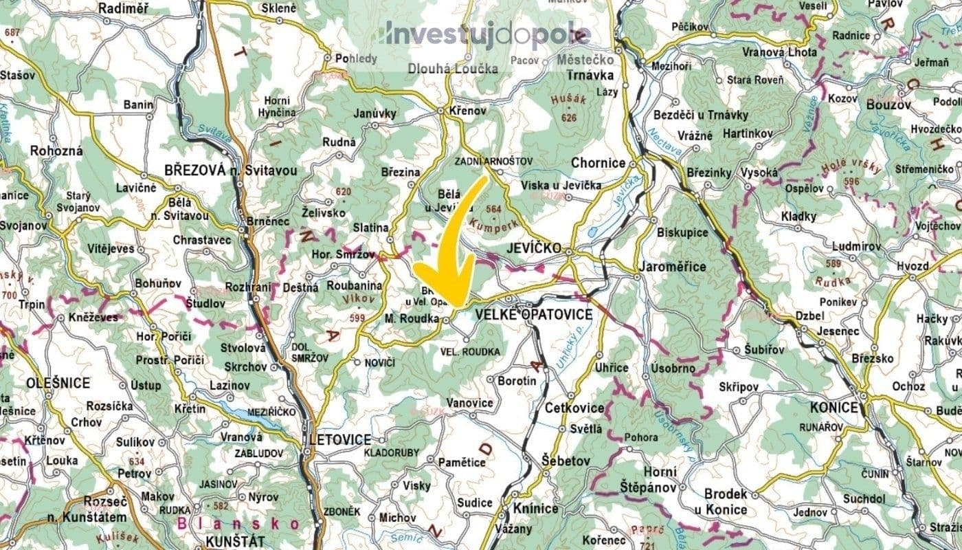 plot for sale, 1,304 m², Velké Opatovice, Jihomoravský Region plot for sale, 1,304 m², Velké Opatovice, Jihomoravský Region