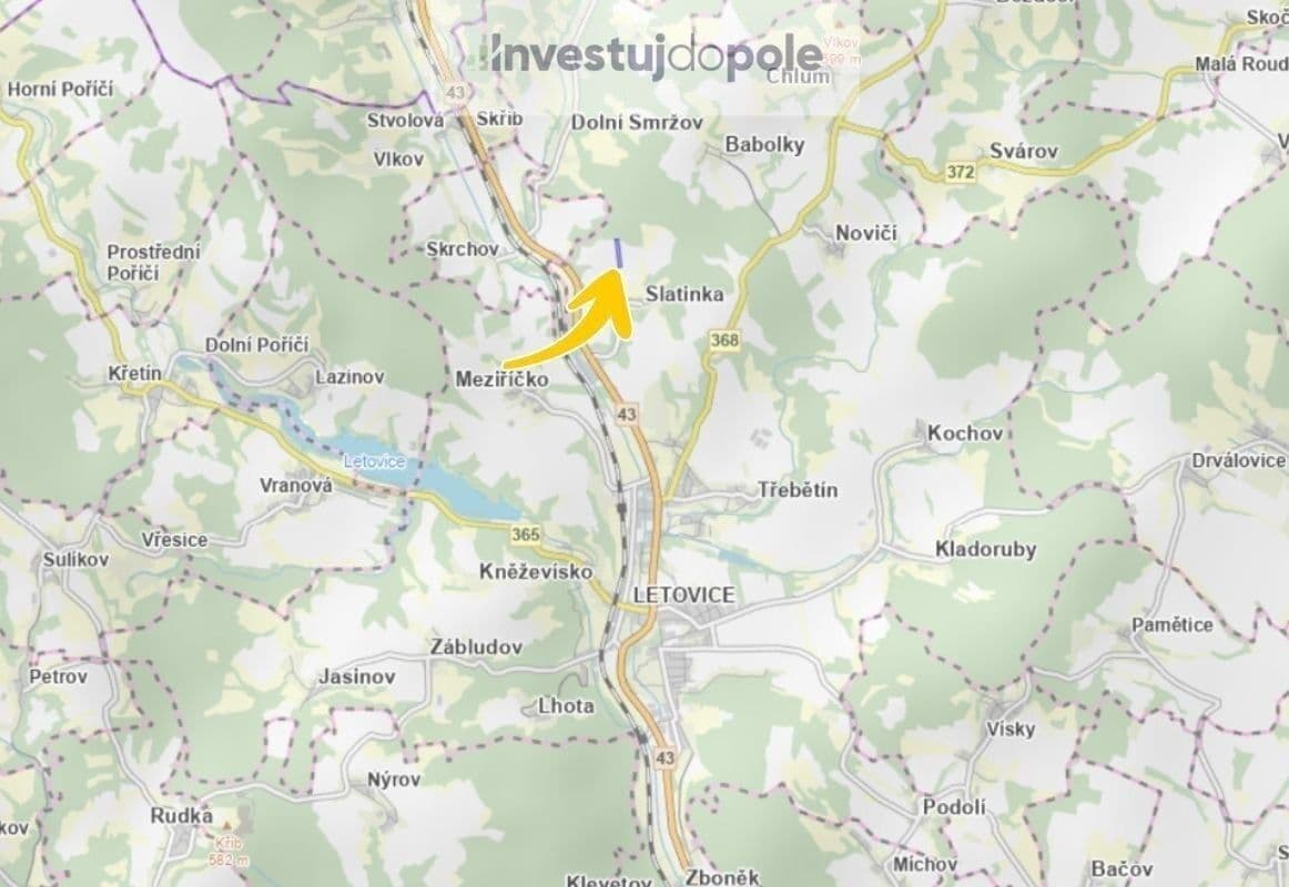 plot for sale, 10,240 m², Letovice, Jihomoravský Region plot for sale, 10,240 m², Letovice, Jihomoravský Region
