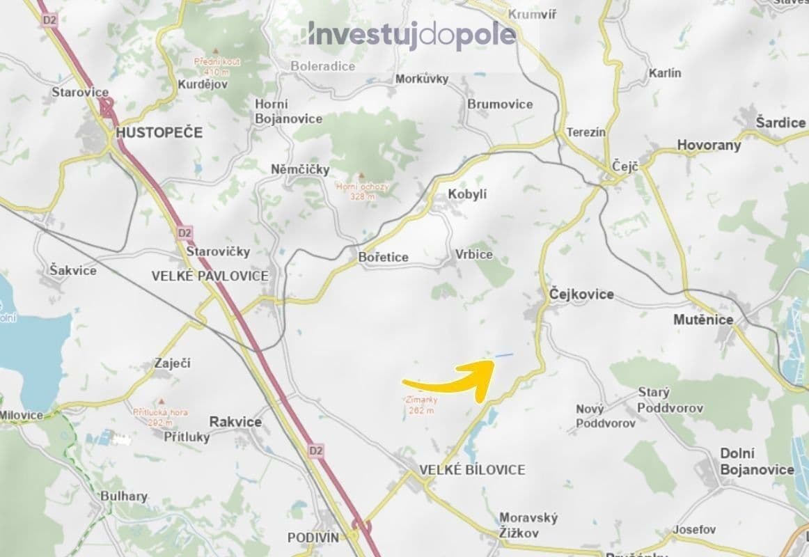 plot for sale, 11,743 m², Čejkovice, Jihomoravský Region plot for sale, 11,743 m², Čejkovice, Jihomoravský Region