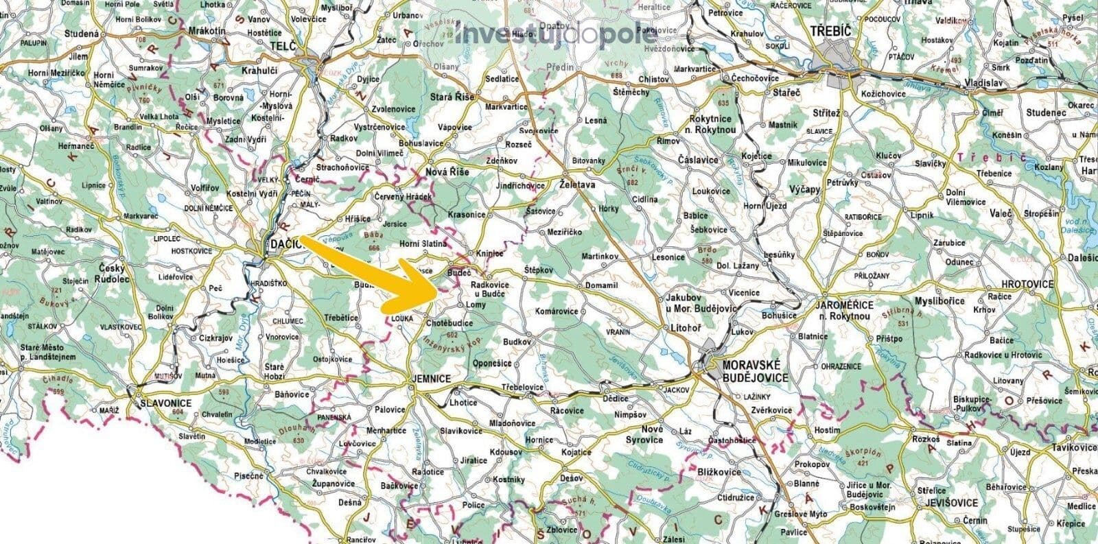 plot for sale, 1,270 m², Lomy, Vysočina Region plot for sale, 1,270 m², Lomy, Vysočina Region