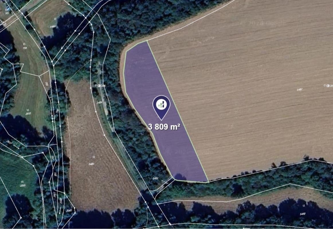 plot for sale, 2,539 m², Lomy, Vysočina Region plot for sale, 2,539 m², Lomy, Vysočina Region