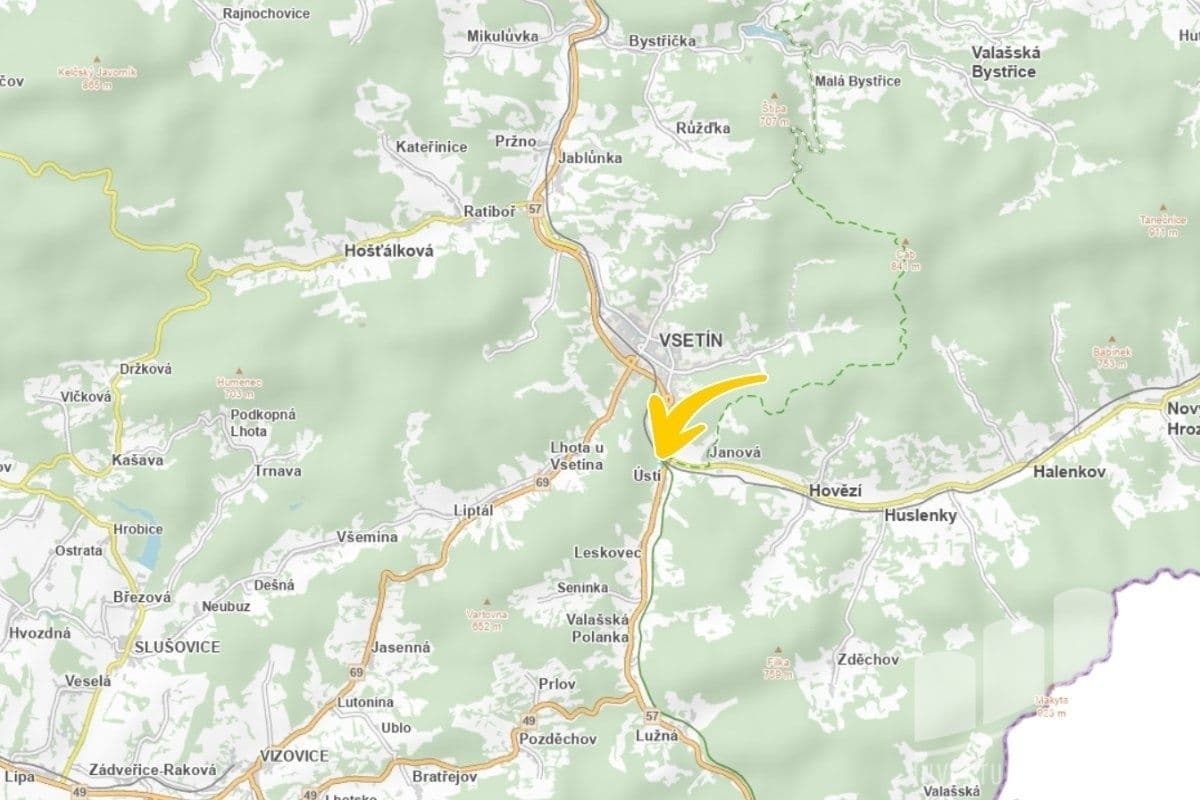 plot for sale, 2,669 m², Ústí, Zlínský Region plot for sale, 2,669 m², Ústí, Zlínský Region