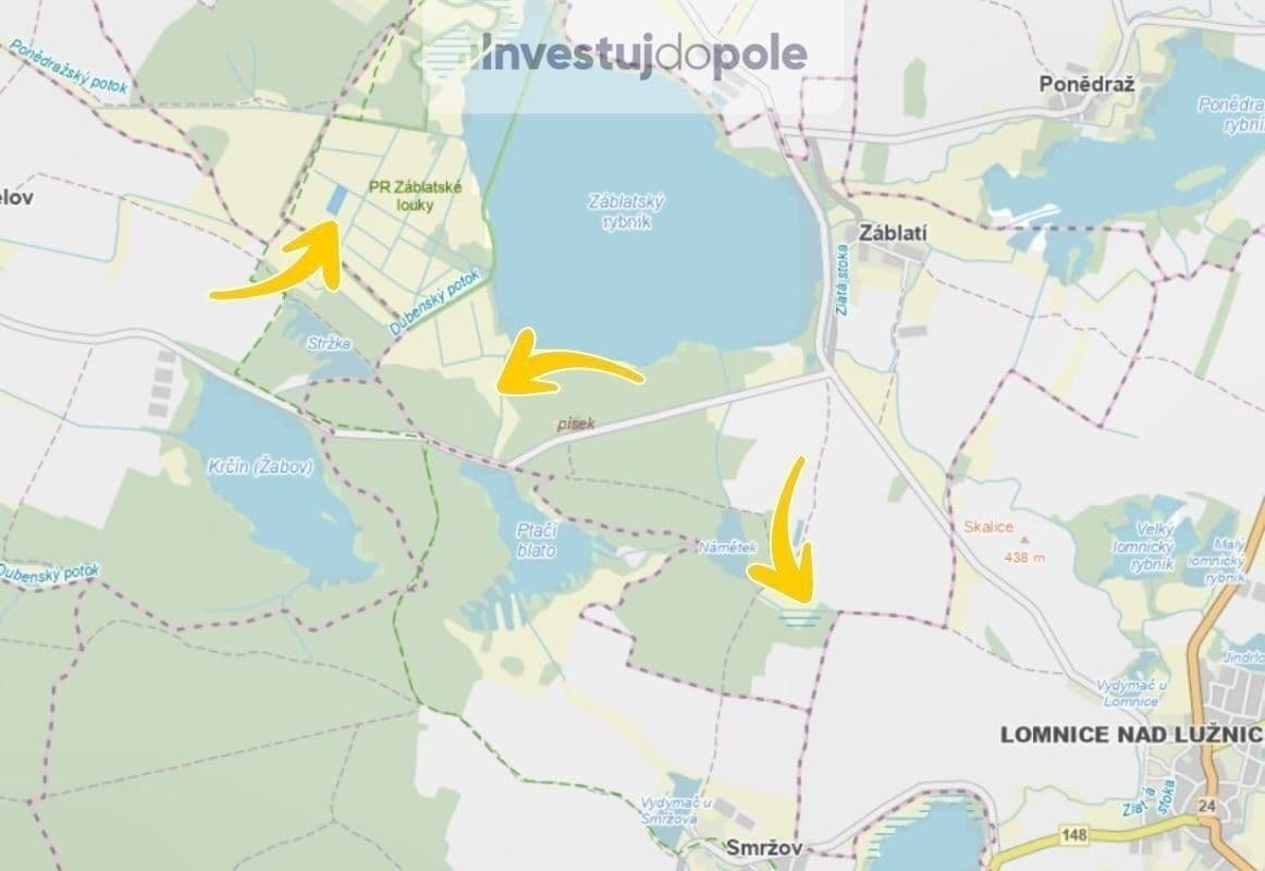 plot for sale, 1,258 m², Záblatí, Jihočeský Region plot for sale, 1,258 m², Záblatí, Jihočeský Region