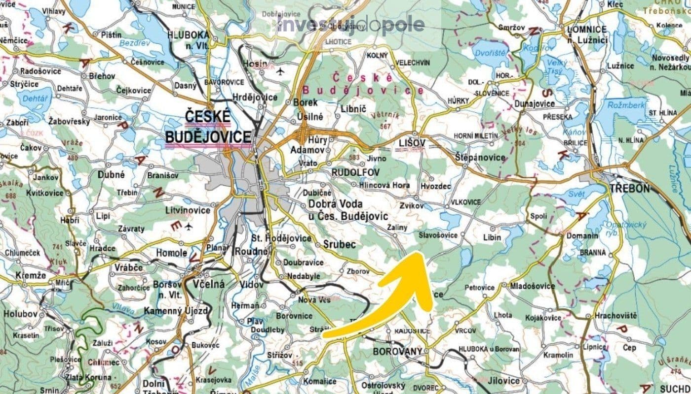 plot for sale, 3,417 m², Ledenice, Jihočeský Region plot for sale, 3,417 m², Ledenice, Jihočeský Region