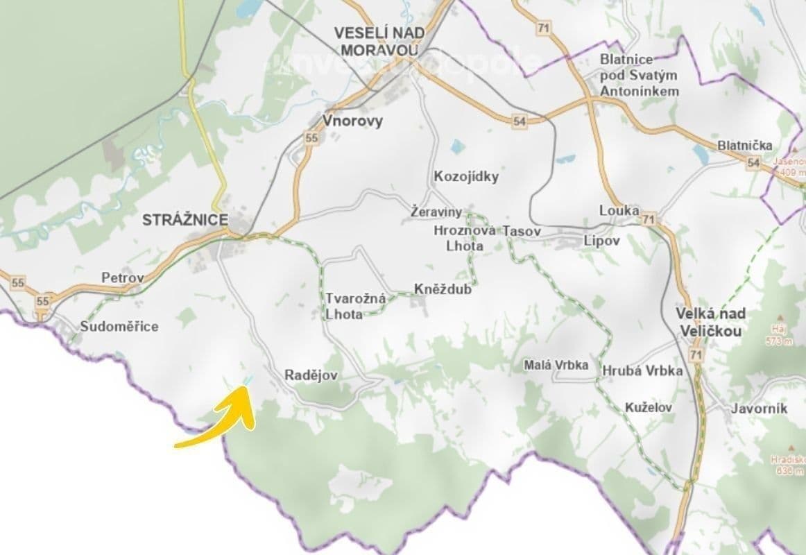 plot for sale, 938 m², Radějov, Jihomoravský Region plot for sale, 938 m², Radějov, Jihomoravský Region