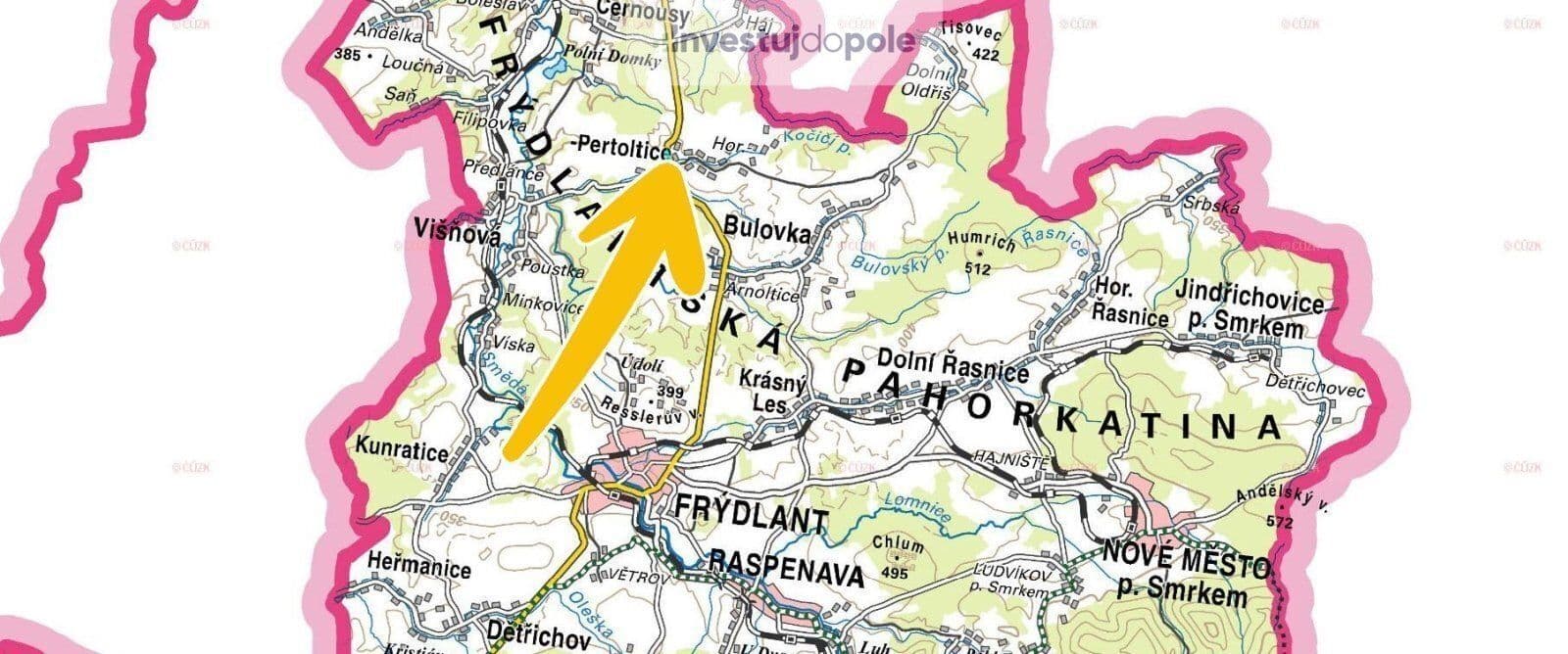 plot for sale, 21,724 m², Pertoltice, Liberecký Region plot for sale, 21,724 m², Pertoltice, Liberecký Region