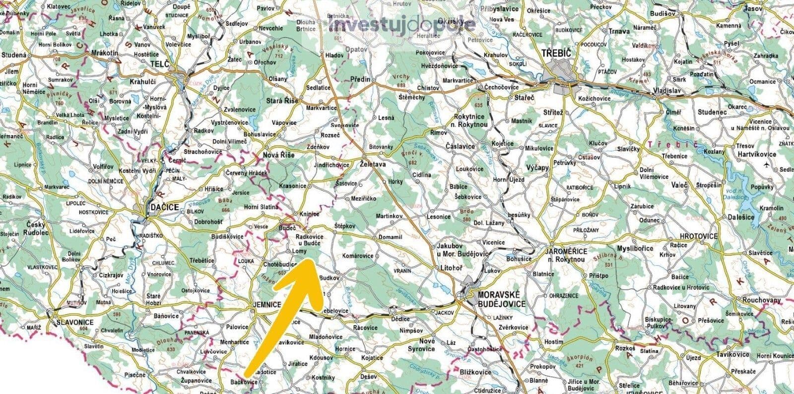 plot for sale, 7,558 m², Lomy, Vysočina Region plot for sale, 7,558 m², Lomy, Vysočina Region