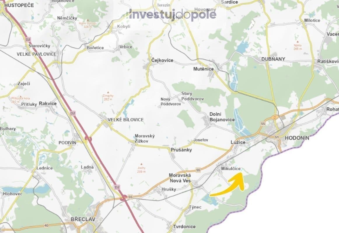 plot for sale, 1,713 m², Mikulčice, Jihomoravský Region plot for sale, 1,713 m², Mikulčice, Jihomoravský Region