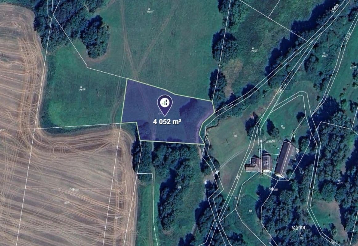 plot for sale, 2,026 m², Kasejovice, Plzeňský Region plot for sale, 2,026 m², Kasejovice, Plzeňský Region