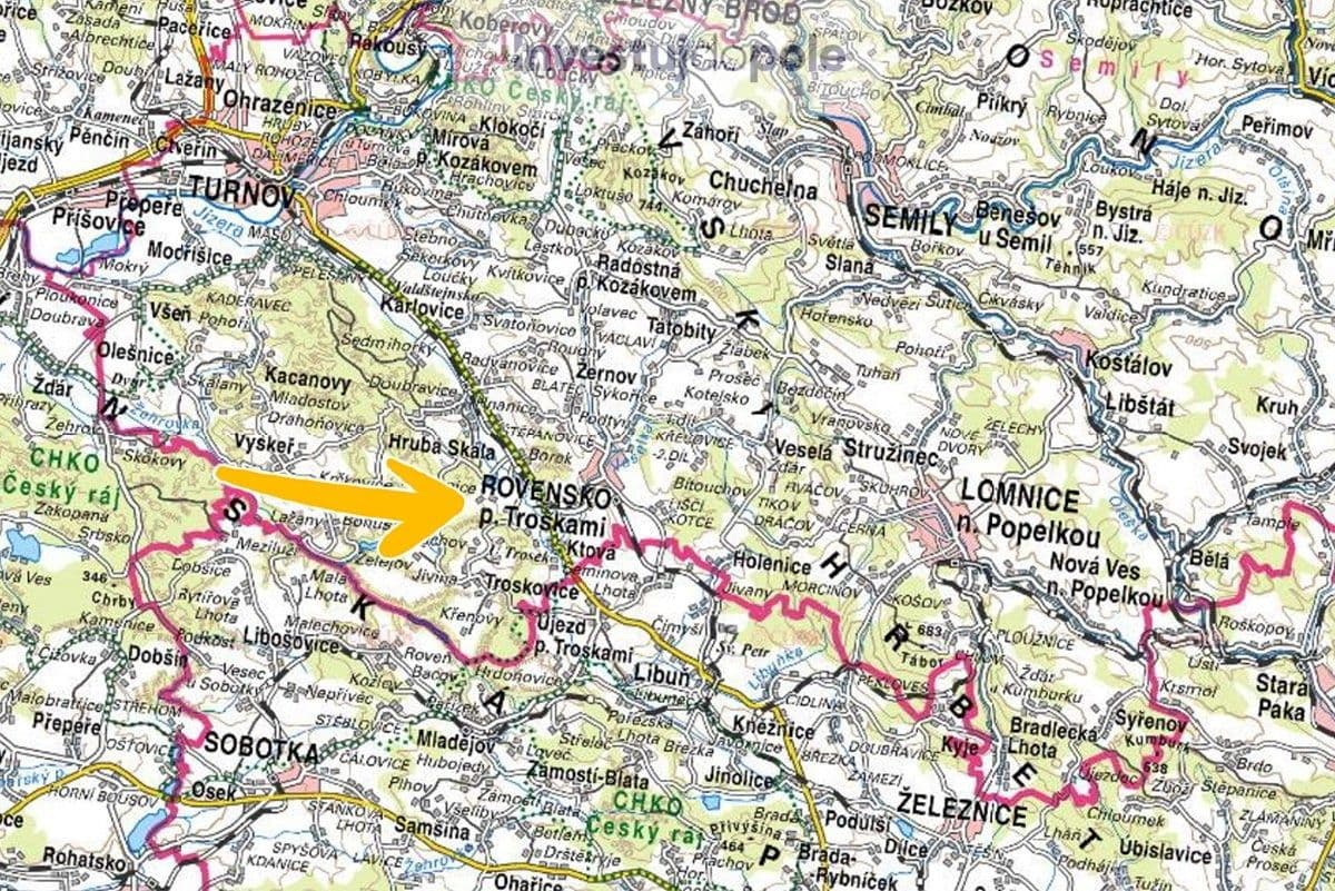 plot for sale, 2,240 m², Hrubá Skála, Liberecký Region plot for sale, 2,240 m², Hrubá Skála, Liberecký Region