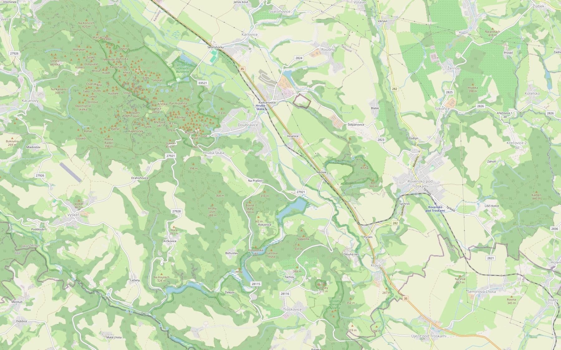 plot for sale, 2,240 m², Hrubá Skála, Liberecký Region plot for sale, 2,240 m², Hrubá Skála, Liberecký Region
