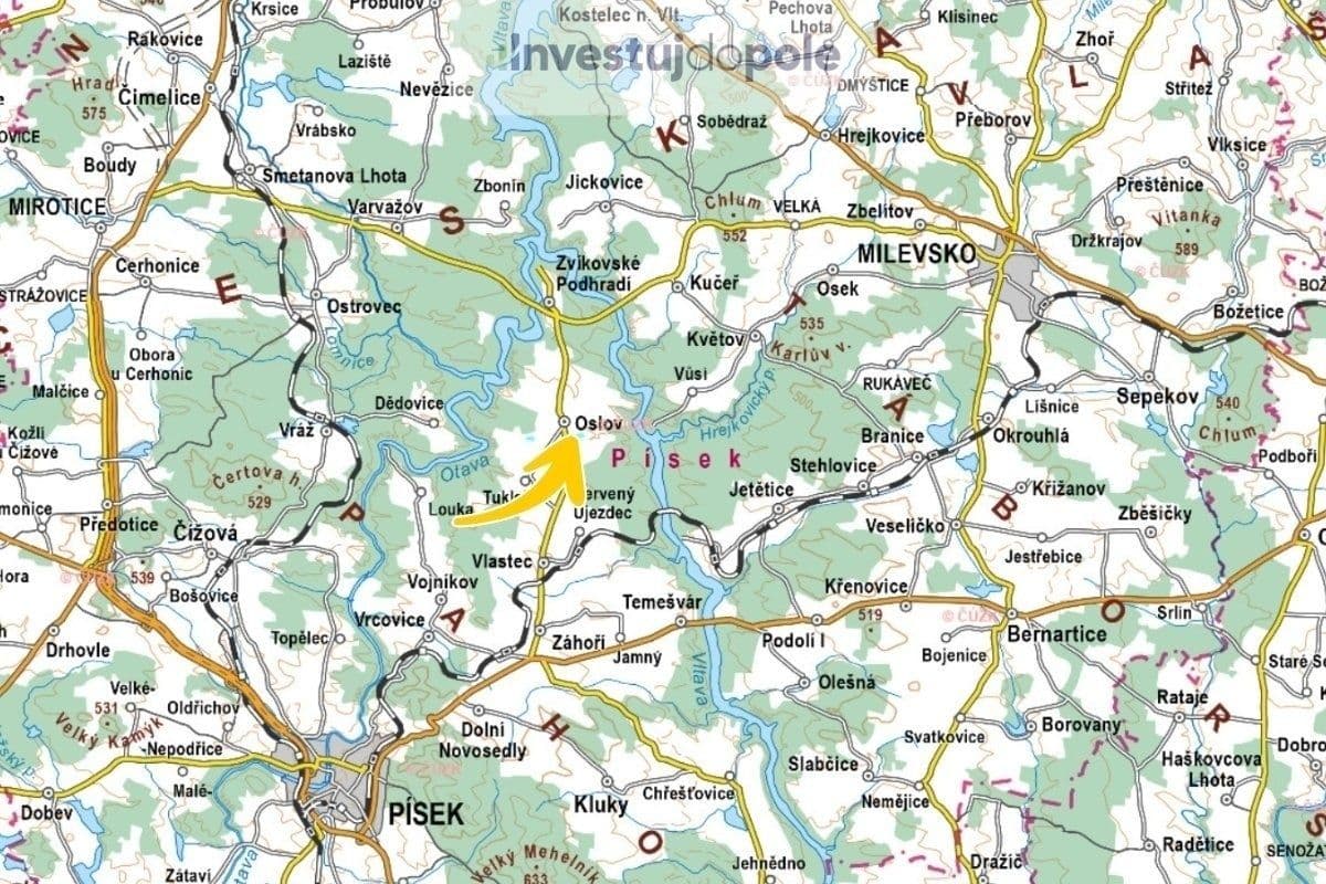 plot for sale, 14,408 m², Oslov, Jihočeský Region plot for sale, 14,408 m², Oslov, Jihočeský Region