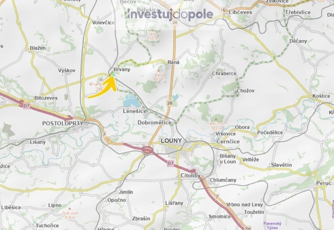 plot for sale, 1,878 m², Břvany, Ústecký Region plot for sale, 1,878 m², Břvany, Ústecký Region