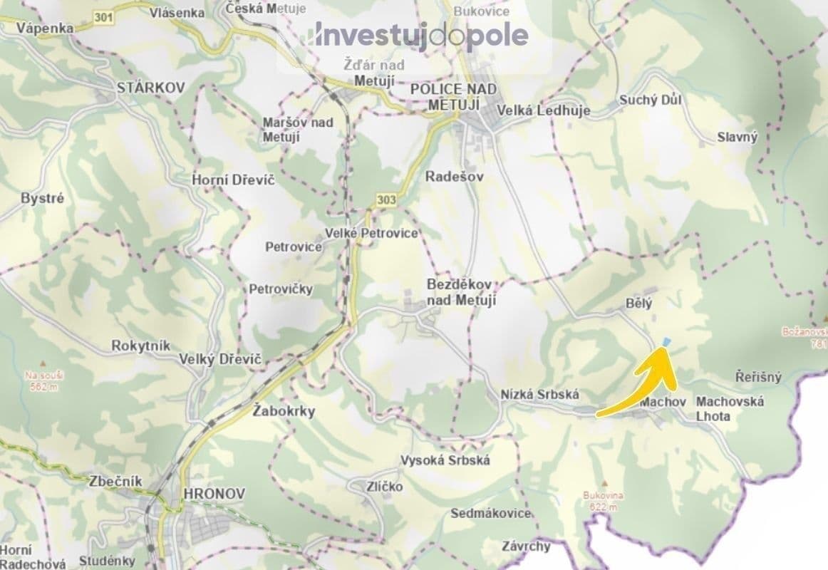 plot for sale, 9,090 m², Machov, Královéhradecký Region plot for sale, 9,090 m², Machov, Královéhradecký Region