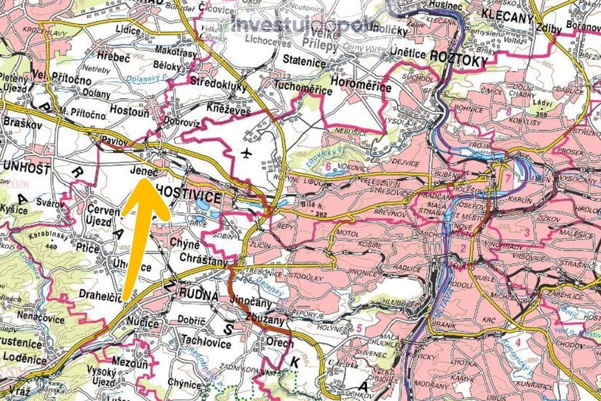 plot for sale, 5,206 m², Jeneč, Středočeský Region plot for sale, 5,206 m², Jeneč, Středočeský Region