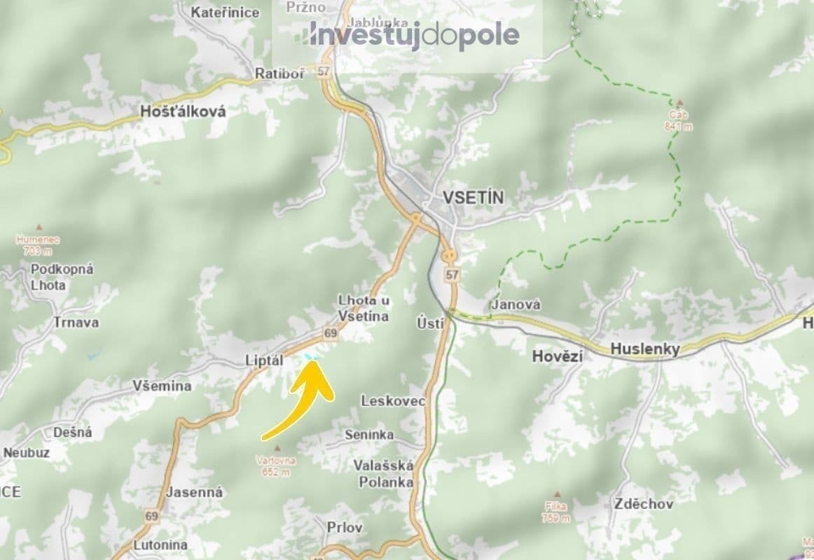 plot for sale, 12,865 m², Liptál, Zlínský Region plot for sale, 12,865 m², Liptál, Zlínský Region