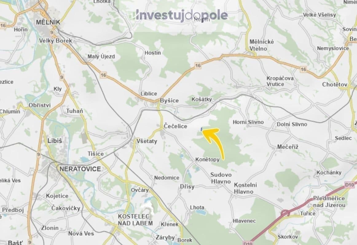 plot for sale, 4,797 m², Kropáčova Vrutice, Středočeský Region plot for sale, 4,797 m², Kropáčova Vrutice, Středočeský Region