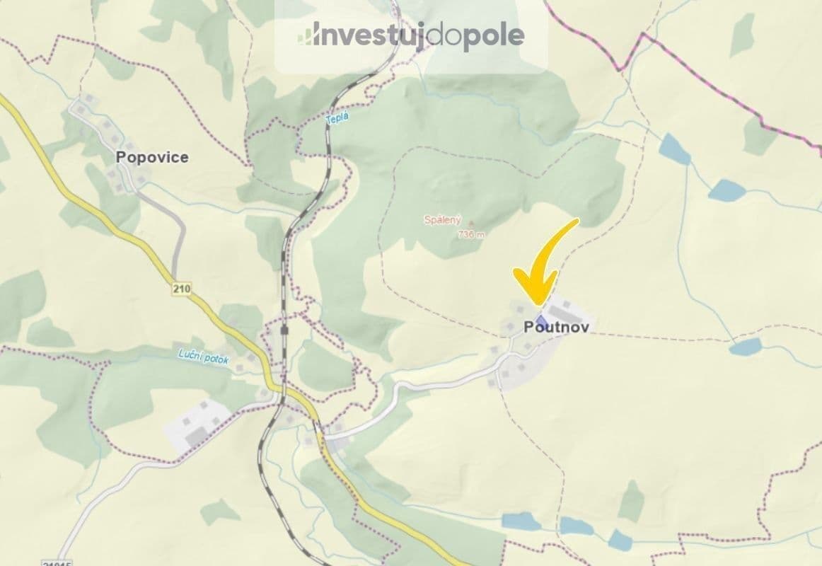 plot for sale, 2,266 m², Teplá, Karlovarský Region plot for sale, 2,266 m², Teplá, Karlovarský Region