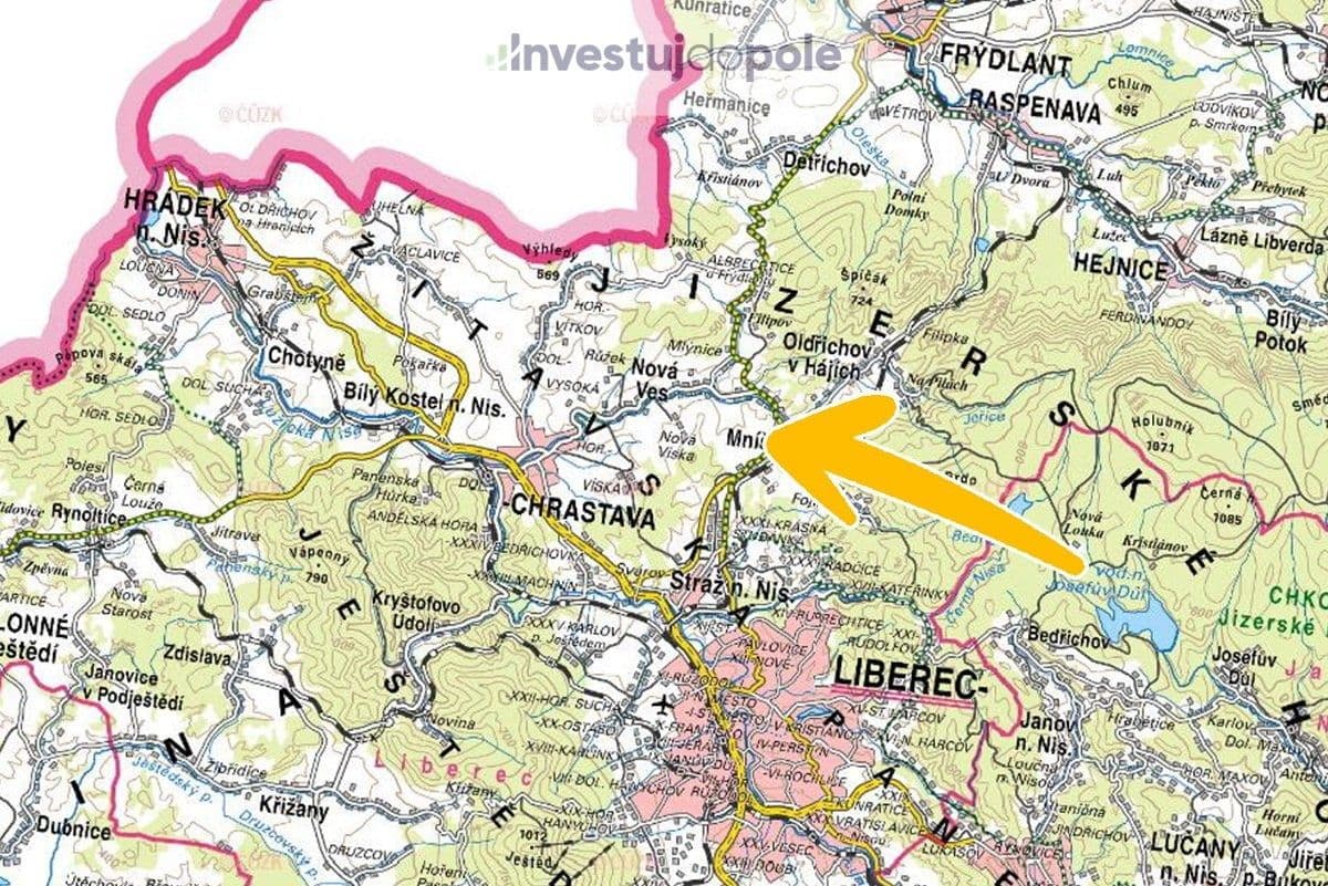 plot for sale, 7,252 m², Liberecká, Mníšek, Liberecký Region plot for sale, 7,252 m², Liberecká, Mníšek, Liberecký Region