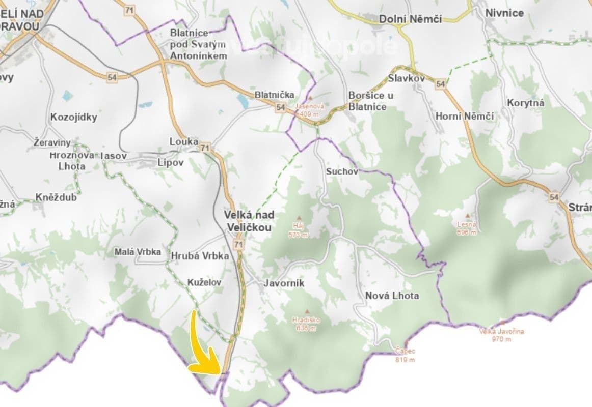 plot for sale, 3,800 m², Javorník, Jihomoravský Region plot for sale, 3,800 m², Javorník, Jihomoravský Region