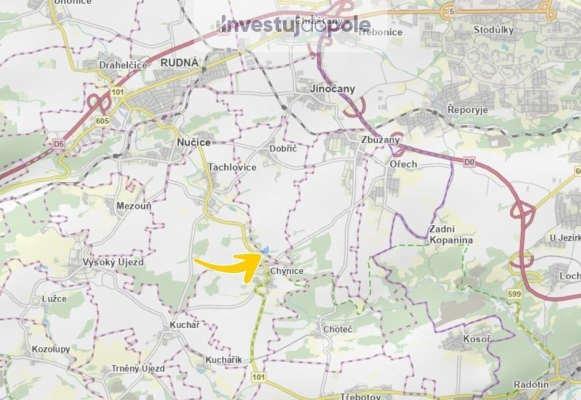 plot for sale, 2,430 m², Dobříč, Středočeský Region plot for sale, 2,430 m², Dobříč, Středočeský Region