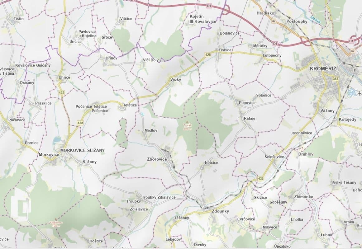 plot for sale, 1,589 m², Zborovice, Zlínský Region plot for sale, 1,589 m², Zborovice, Zlínský Region