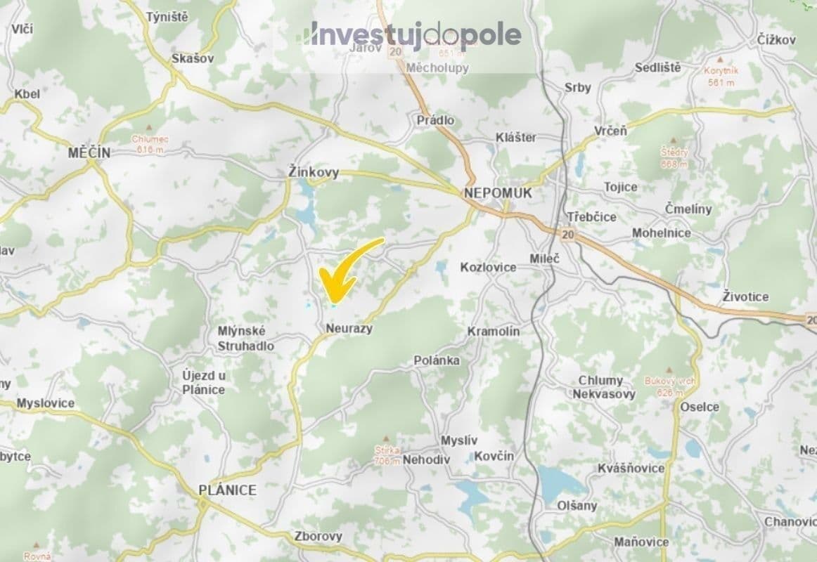 plot for sale, 28,493 m², Neurazy, Plzeňský Region plot for sale, 28,493 m², Neurazy, Plzeňský Region