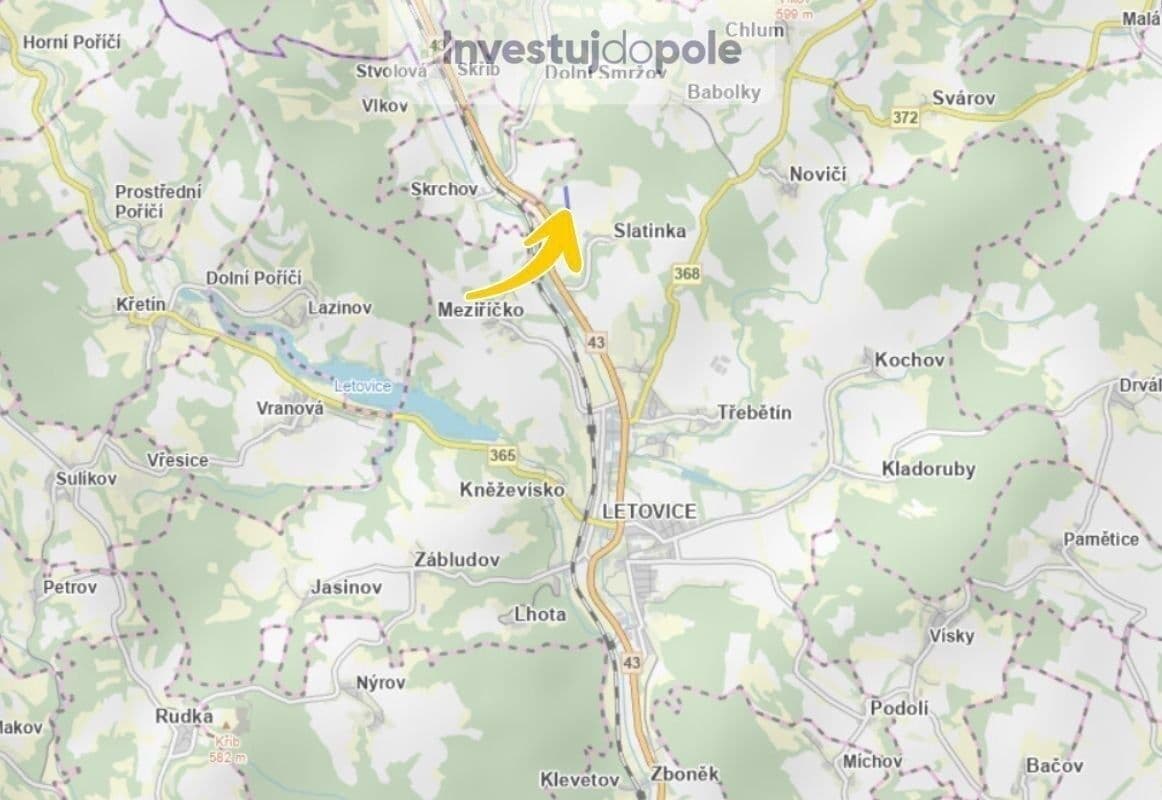plot for sale, 10,583 m², Letovice, Jihomoravský Region plot for sale, 10,583 m², Letovice, Jihomoravský Region