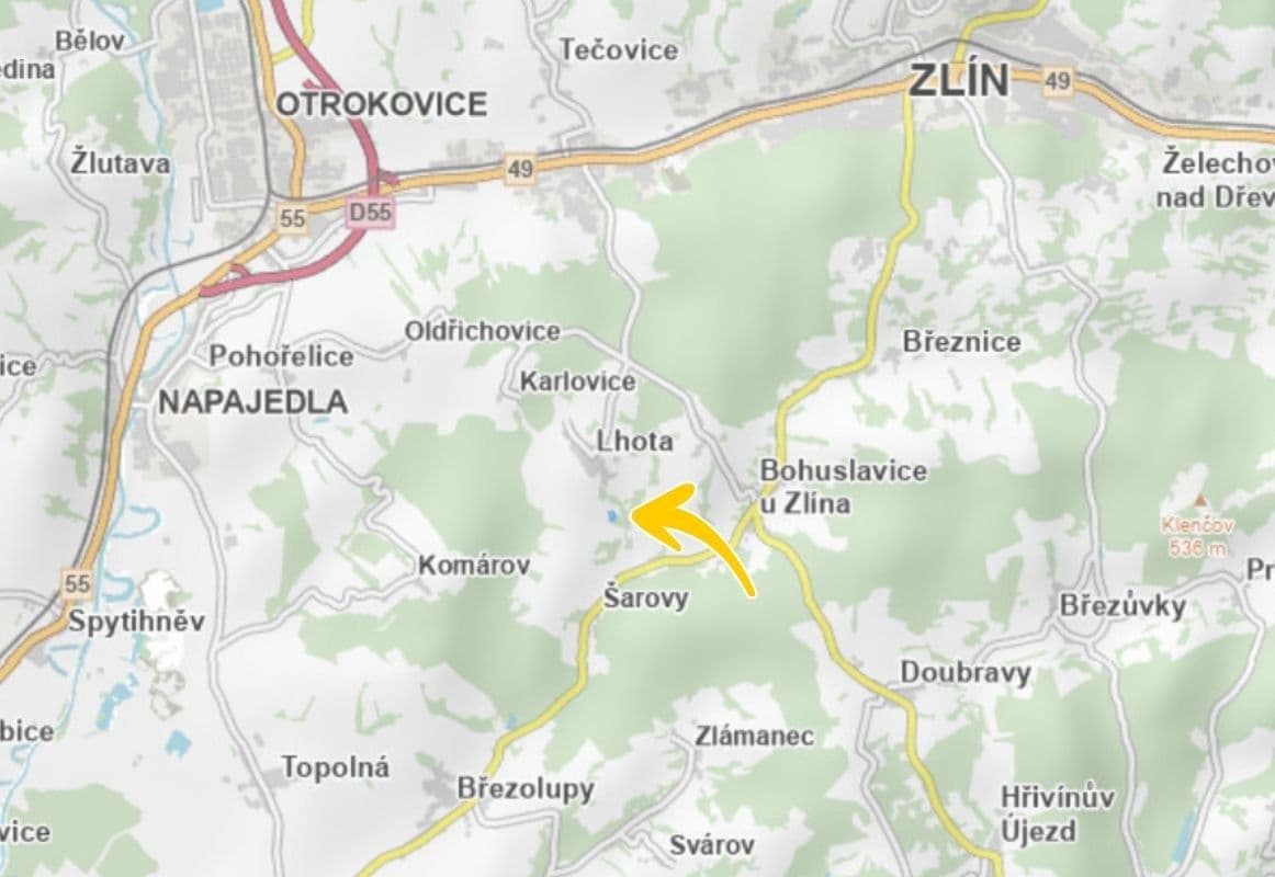 plot for sale, 10,300 m², Lhota, Zlínský Region plot for sale, 10,300 m², Lhota, Zlínský Region