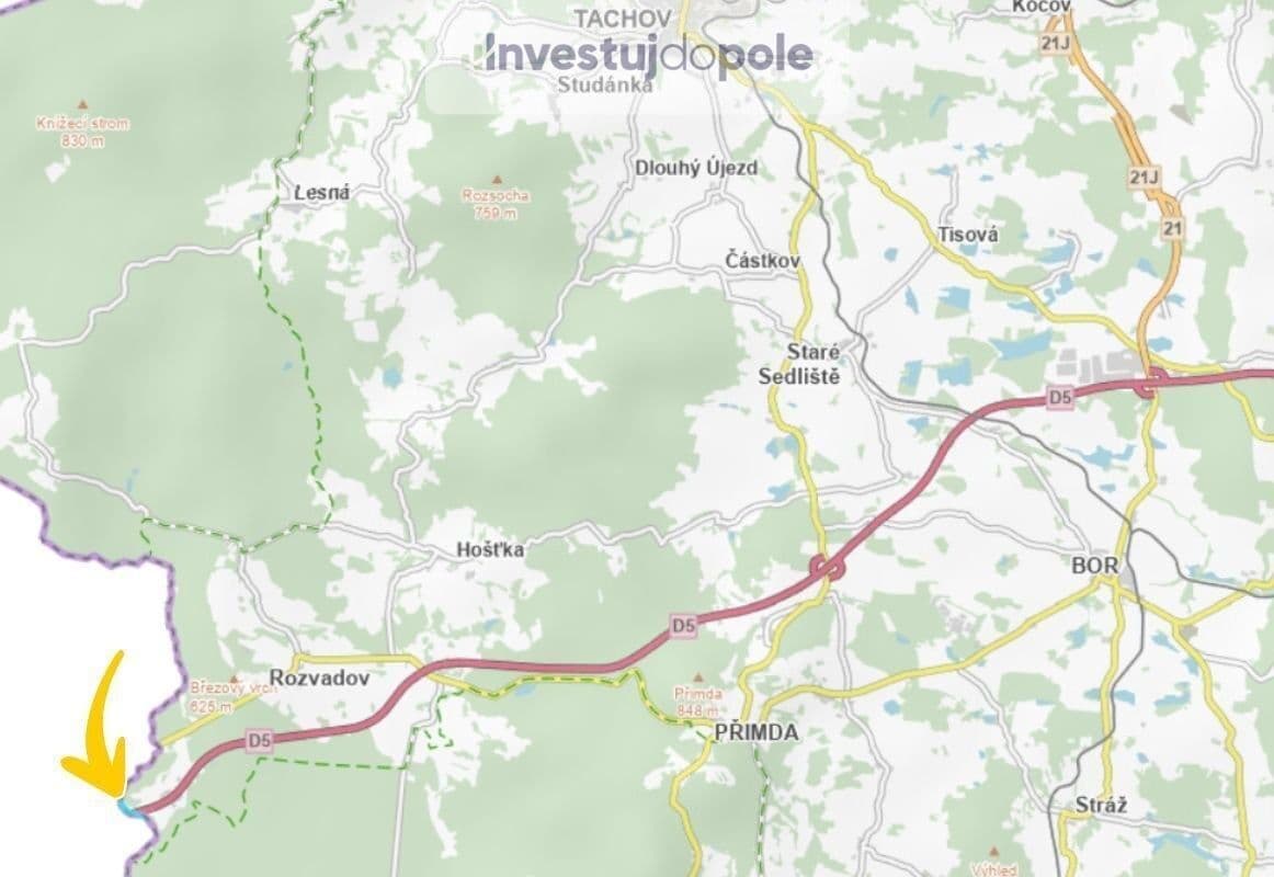 plot for sale, 43,035 m², Rozvadov, Plzeňský Region plot for sale, 43,035 m², Rozvadov, Plzeňský Region