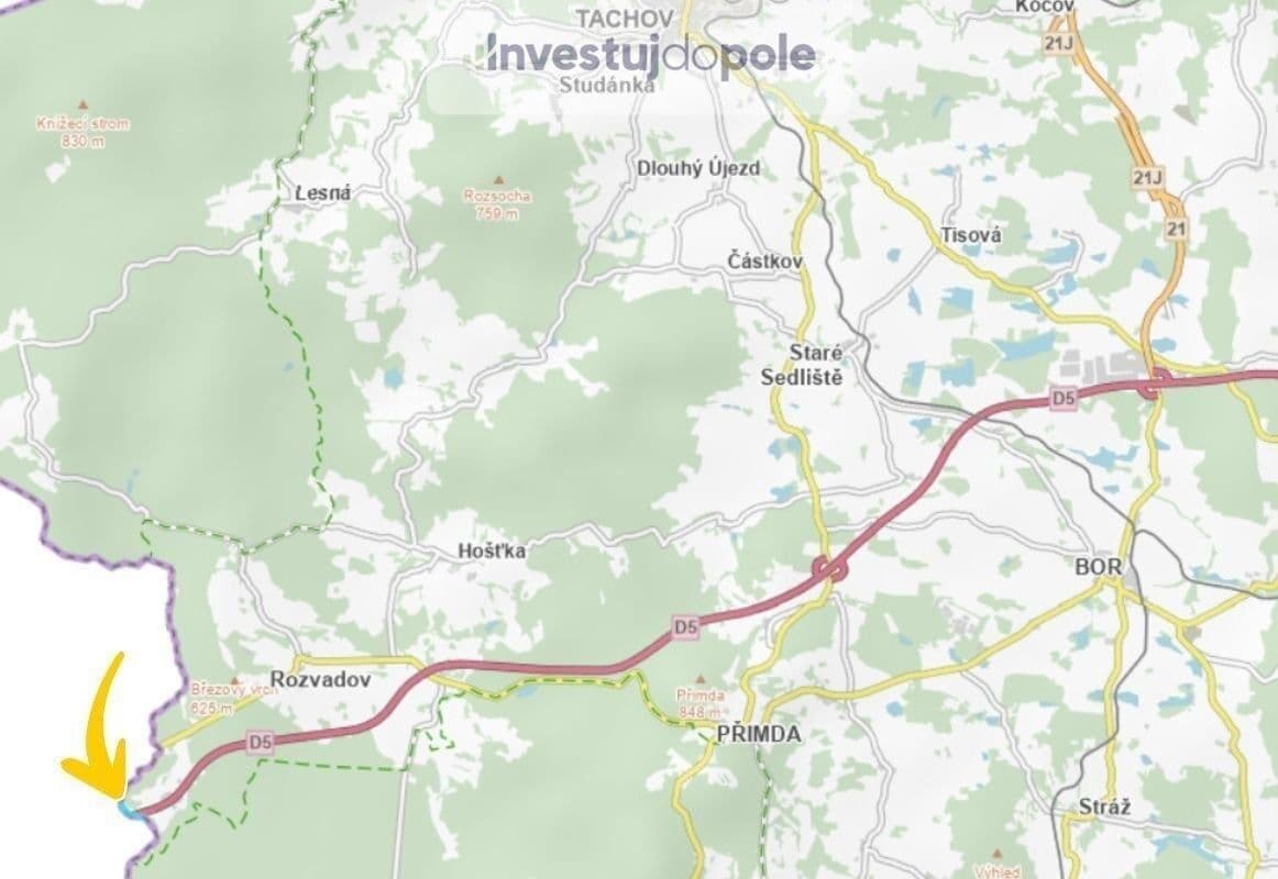 plot for sale, 43,035 m², Rozvadov, Plzeňský Region plot for sale, 43,035 m², Rozvadov, Plzeňský Region