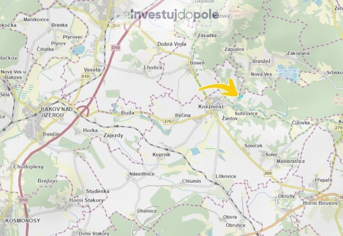 plot for sale, 11,234 m², Kněžmost, Středočeský Region plot for sale, 11,234 m², Kněžmost, Středočeský Region