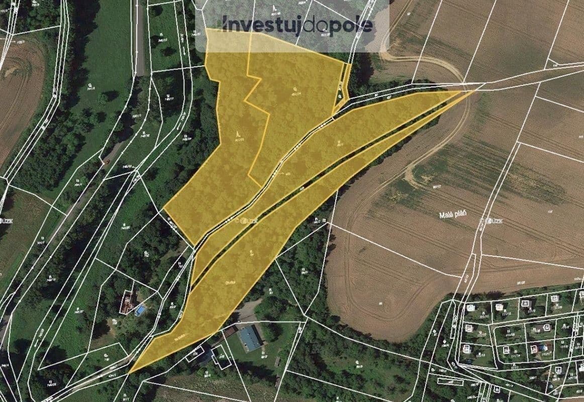 plot for sale, 11,234 m², Branžež, Středočeský Region plot for sale, 11,234 m², Branžež, Středočeský Region