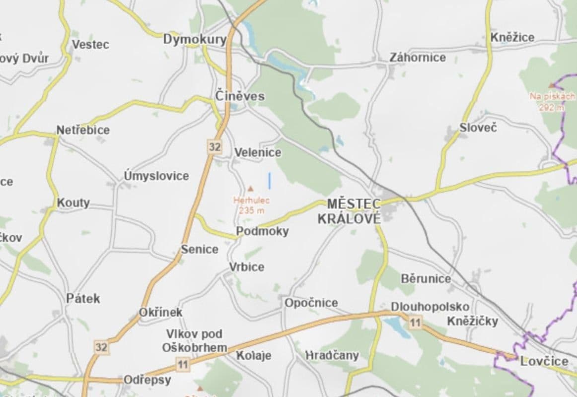 plot for sale, 1,300 m², Velenice, Středočeský Region plot for sale, 1,300 m², Velenice, Středočeský Region